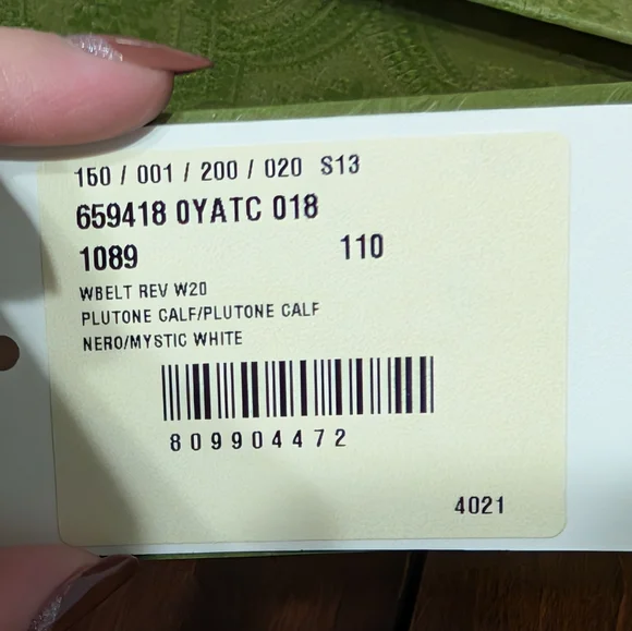 Gucci Marmont Reversible Thin Belt Size 110 - Picture 10 of 16